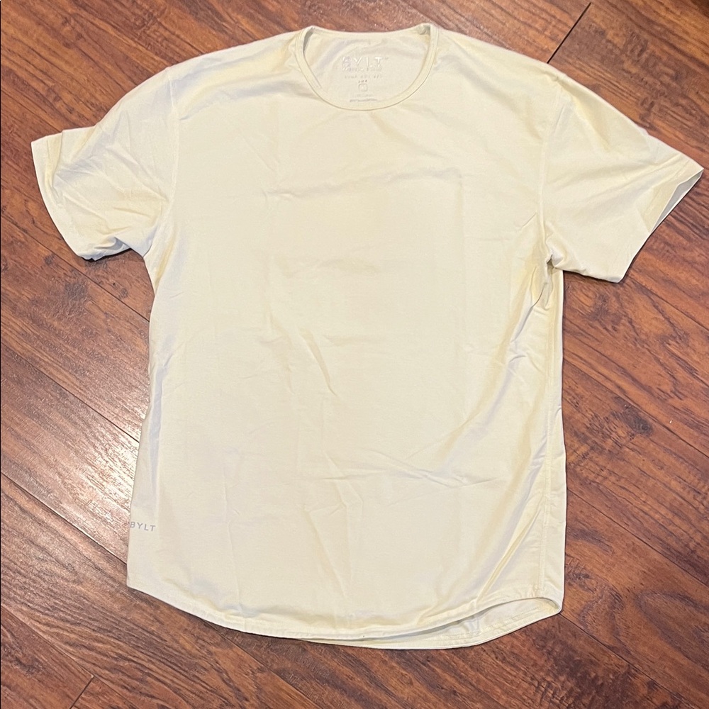 BYLT Basics Short Sleeve Crew Tee in Off-White